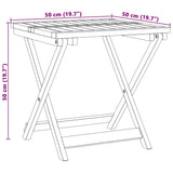 vidaXL Tuintafel inklapbaar 50x50x50 cm massief acaciahout