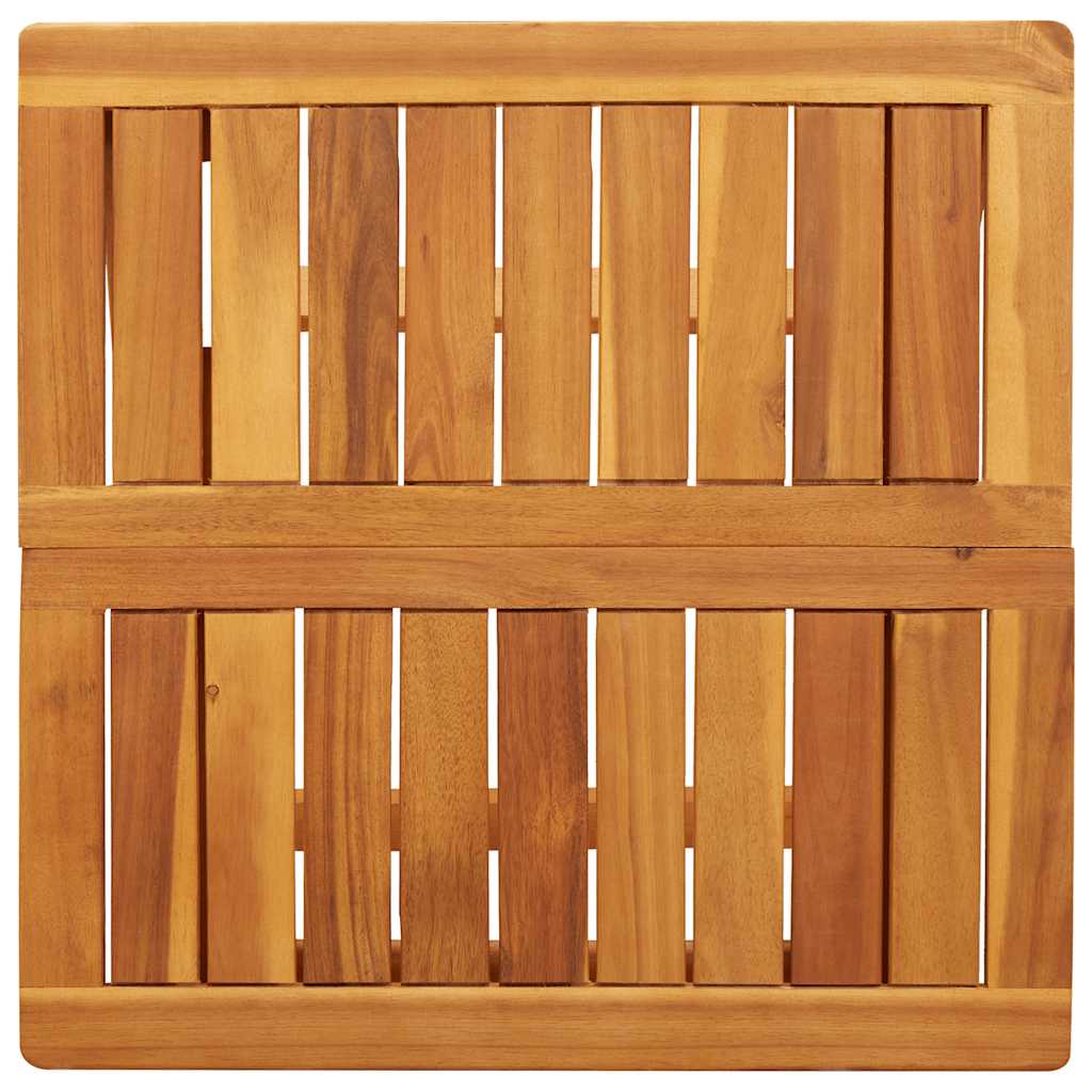 vidaXL Tuintafel inklapbaar 50x50x50 cm massief acaciahout