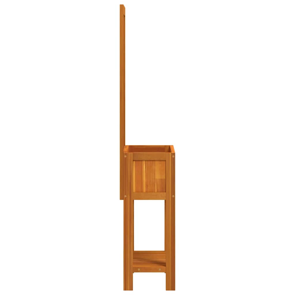 vidaXL Plantenbak met latwerk en schap 55x29,5x152 cm acaciahout