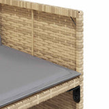 vidaXL Tuinstoelen 4 st met kussens poly rattan zwart