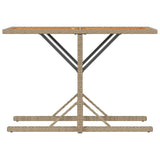 vidaXL 3-delige Bistroset met kussens poly rattan zwart