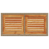 vidaXL 3-delige Bistroset met kussens poly rattan zwart