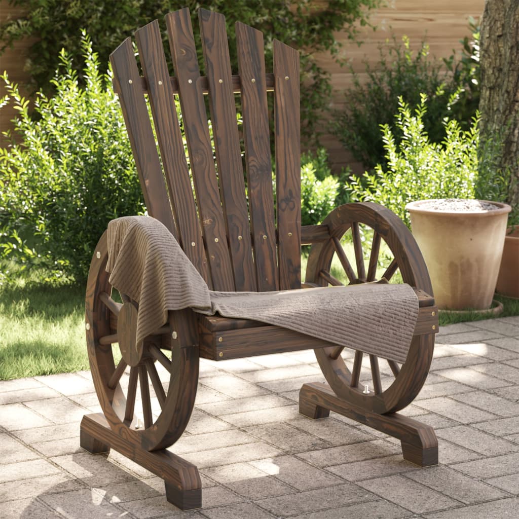 vidaXL Garden Chairs 4 pcs Adirondack Solid Spruce Wood
