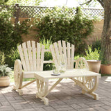 vidaXL Garden Chairs 4 pcs Adirondack Solid Spruce Wood