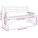 vidaXL Tuinstoel 58x58x78,5 cm massief vurenhout