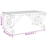 vidaXL Tuintafel 90x50x40 cm massief vurenhout