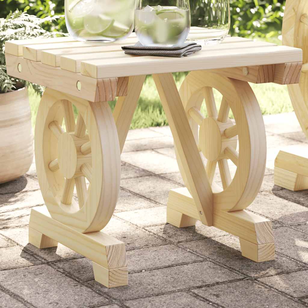 vidaXL Tuinvoetenbank 40x36,5x38,5 cm massief vurenhout
