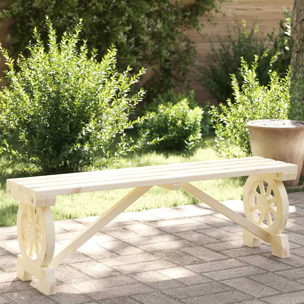 vidaXL Tuinvoetenbank 40x36,5x38,5 cm massief vurenhout