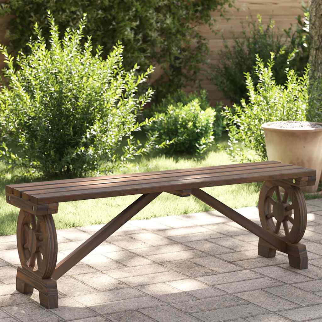 vidaXL Tuinvoetenbank 40x36,5x38,5 cm massief vurenhout