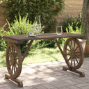 vidaXL Garden Table 115x55x65 cm Solid Spruce Wood
