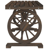 vidaXL Garden Table 115x55x65 cm Solid Spruce Wood