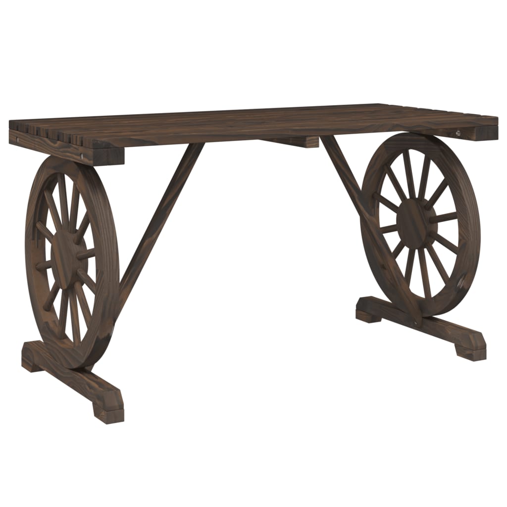 vidaXL Garden Table 115x55x65 cm Solid Spruce Wood