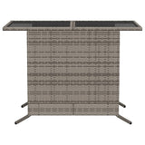 vidaXL 3-delige Bistroset met kussens poly rattan zwart