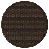 vidaXL 3-delige Bistroset met kussens poly rattan zwart