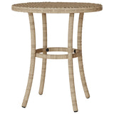 vidaXL 3-delige Bistroset met kussens poly rattan zwart