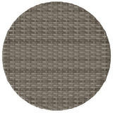 vidaXL 3-delige Bistroset met kussens poly rattan zwart