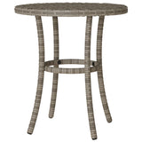 vidaXL 3-delige Bistroset met kussens poly rattan zwart