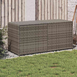 vidaXL Garden Storage Box 283 L Poly Rattan Black