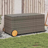 vidaXL Garden Storage Box 283 L Poly Rattan Black