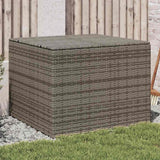 vidaXL Garden Storage Box 283 L Poly Rattan Black