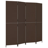vidaXL Kamerscherm 3 panelen poly rattan zwart
