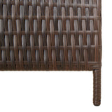 vidaXL Kamerscherm 3 panelen poly rattan zwart