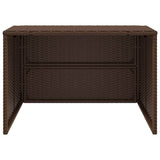 vidaXL Garage voor robotmaaier 86x90x52/57 cm poly rattan zwart