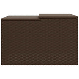 vidaXL Garage voor robotmaaier 86x90x52/57 cm poly rattan zwart