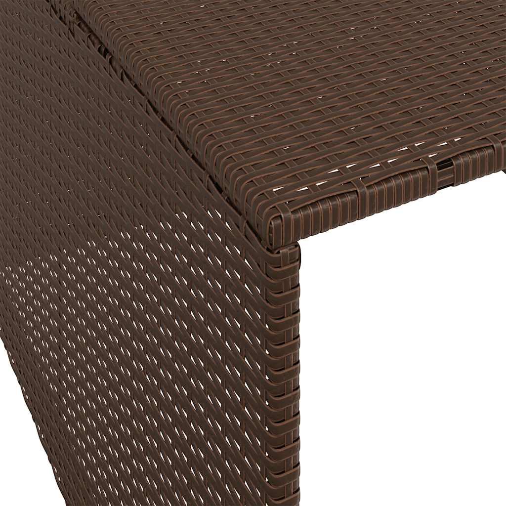 vidaXL Garage voor robotmaaier 86x90x52/57 cm poly rattan zwart