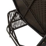vidaXL Ligstoel Zwart en Crème Wit 55 x 200 x 92 cm poly rattan