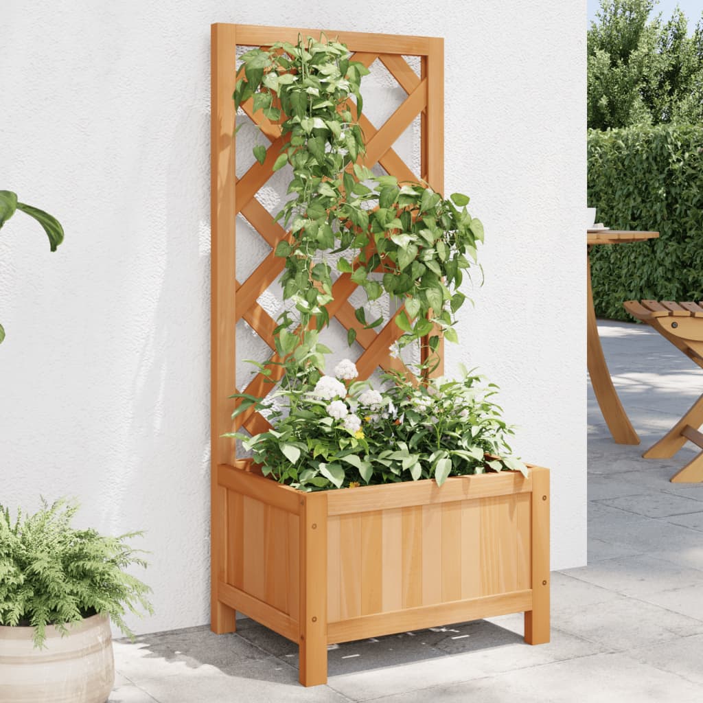 vidaXL Latwerkplantenbak 40x30x135 cm massief vurenhout