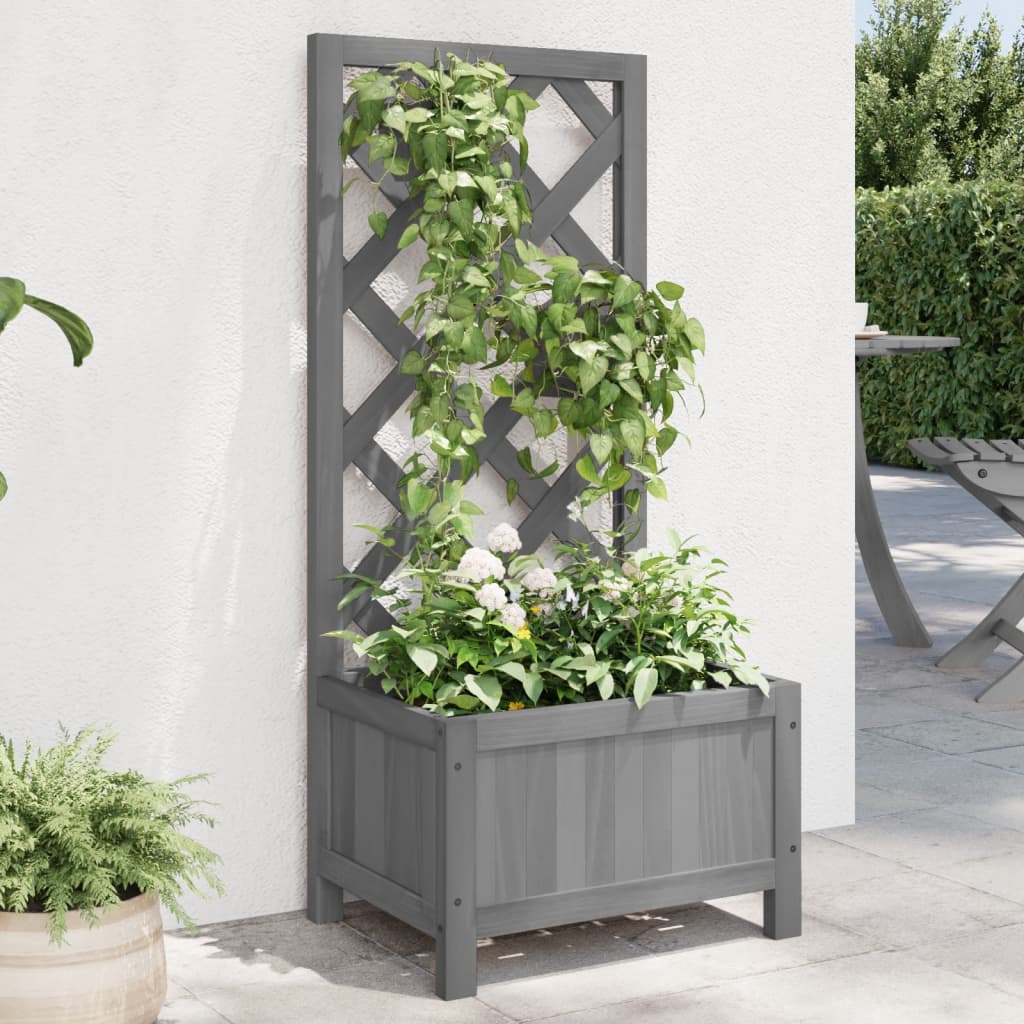 vidaXL Latwerkplantenbak 40x30x135 cm massief vurenhout