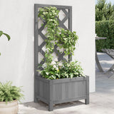 vidaXL Latwerkplantenbak 40x30x135 cm massief vurenhout
