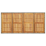 vidaXL Tuintafel met acaciahouten blad 190x90x75 cm poly rattan zwart