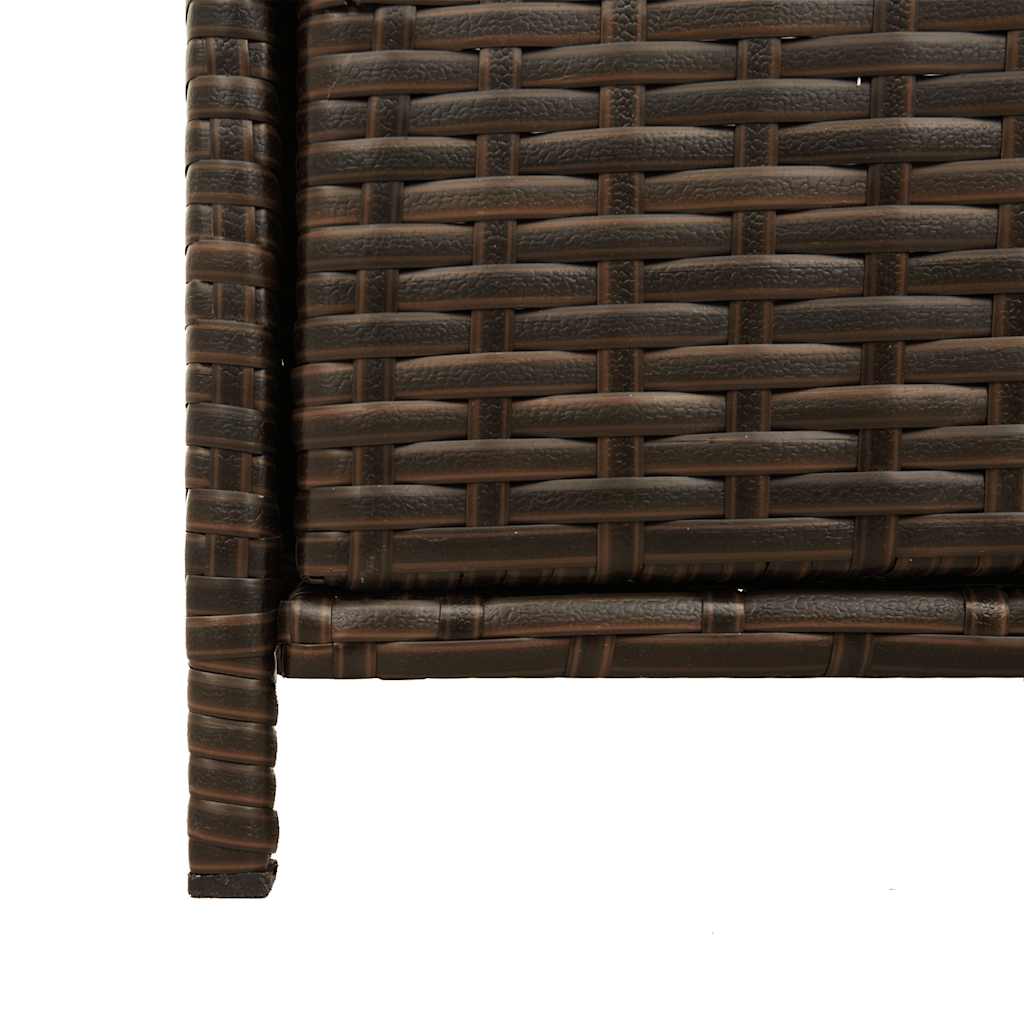 vidaXL Tuinkast 83x45x76 cm poly rattan zwart