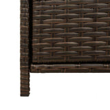 vidaXL Tuinkast 83x45x76 cm poly rattan zwart