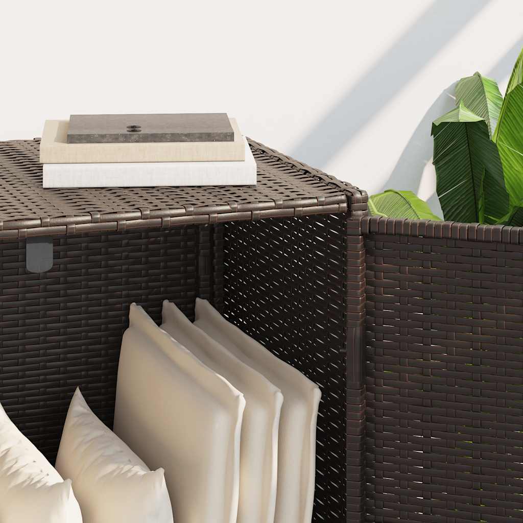 vidaXL Tuinkast 83x45x76 cm poly rattan zwart