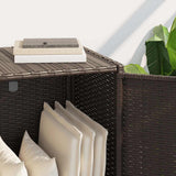 vidaXL Tuinkast 83x45x76 cm poly rattan zwart