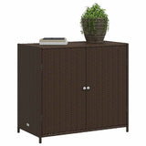 vidaXL Tuinkast 83x45x76 cm poly rattan zwart