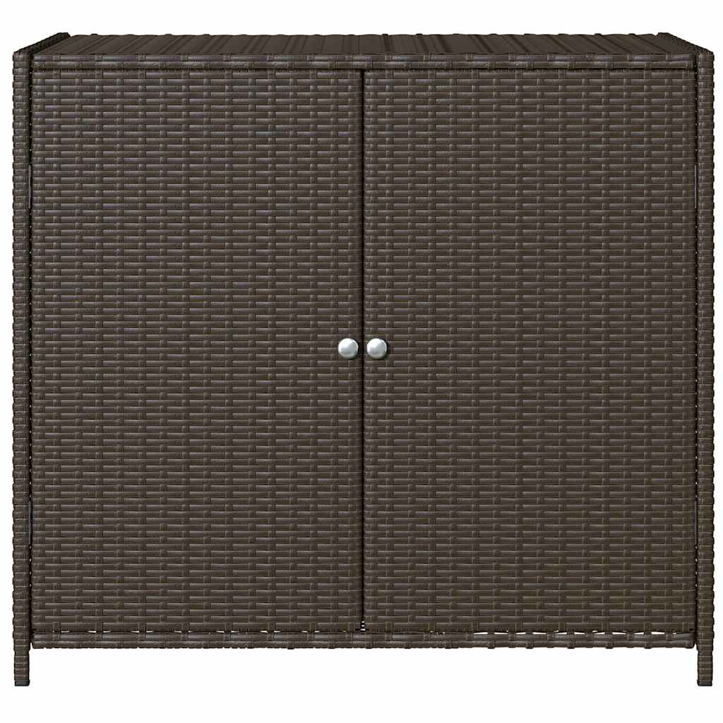 vidaXL Tuinkast 83x45x76 cm poly rattan zwart