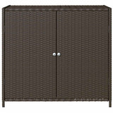 vidaXL Tuinkast 83x45x76 cm poly rattan zwart
