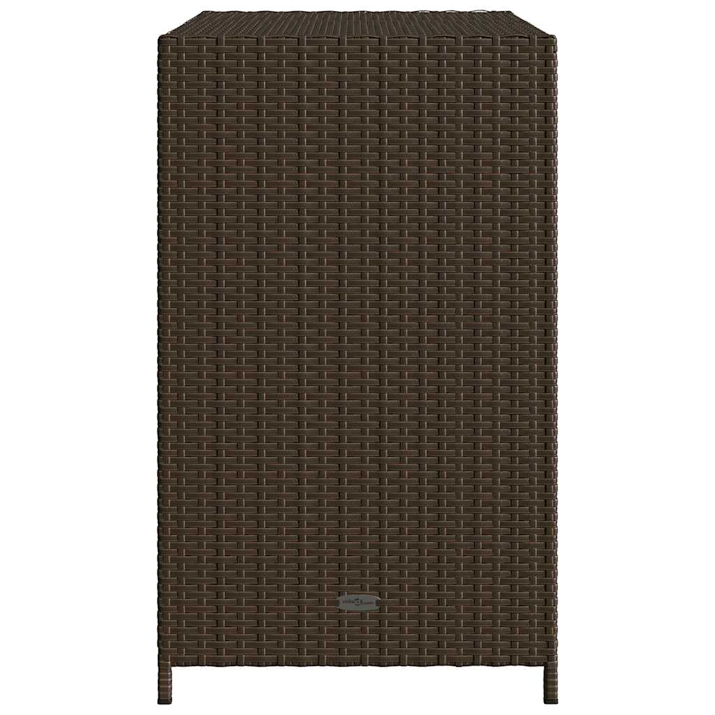vidaXL Tuinkast 83x45x76 cm poly rattan zwart