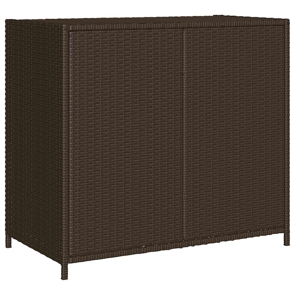 vidaXL Tuinkast 83x45x76 cm poly rattan zwart