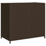 vidaXL Tuinkast 83x45x76 cm poly rattan zwart