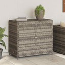 vidaXL Tuinkast 83x45x76 cm poly rattan zwart