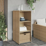 vidaXL Tuinkast 50x55x115 cm poly rattan zwart