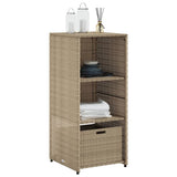 vidaXL Tuinkast 50x55x115 cm poly rattan zwart