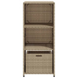 vidaXL Tuinkast 50x55x115 cm poly rattan zwart