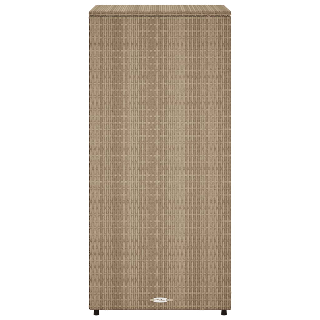 vidaXL Tuinkast 50x55x115 cm poly rattan zwart