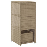 vidaXL Tuinkast 50x55x115 cm poly rattan zwart